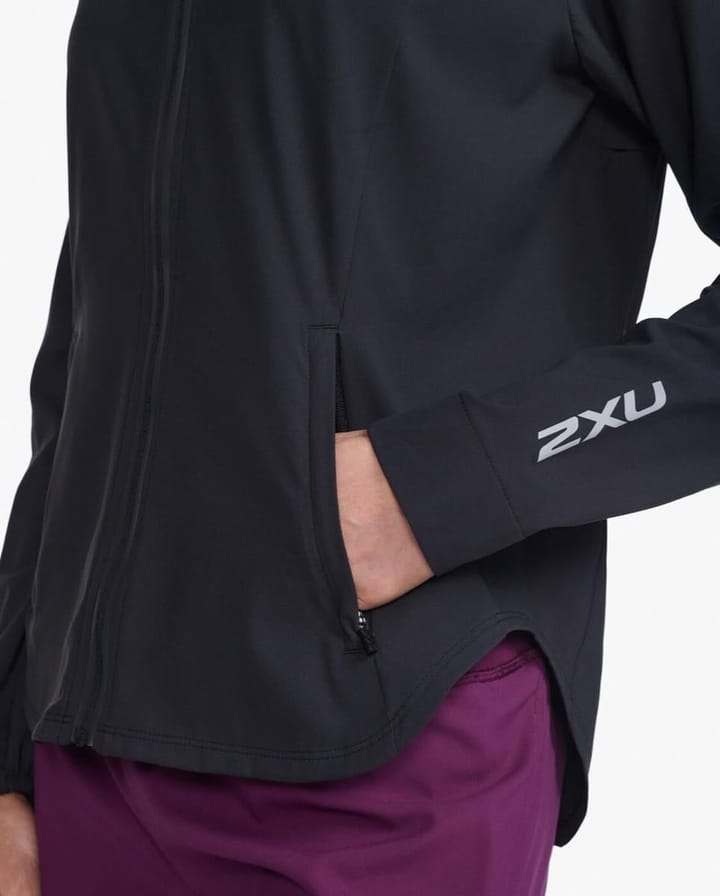 2XU Women's Aero Jacket Black/Silver Reflective 2XU