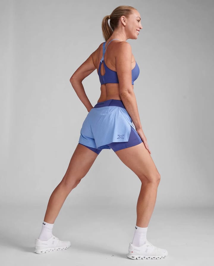 2XU Aero 2-In-1 4 Inch Shorts Hydrangea/Marlin 2XU 2XU Aero 2-In-1 4 Inch Shorts Hydrangea/Marlin 2XU