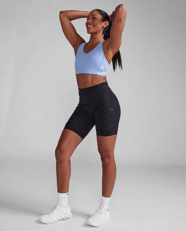2XU Motion Racerback Bra Hydrangea/White 2XU 2XU Motion Racerback Bra Hydrangea/White 2XU