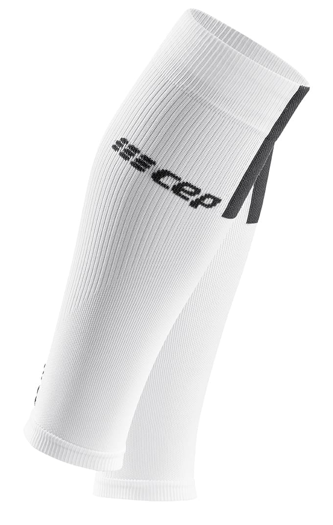 CEP CEP CALF SLEEVES 3.0, MEN WHITE/DARK GREY CEP