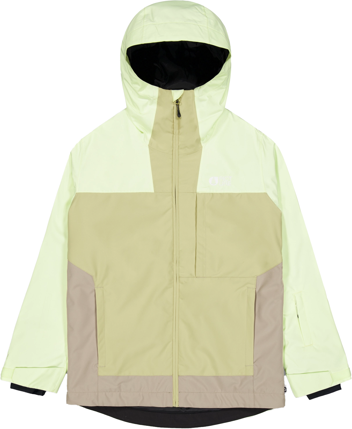 Picture Organic Clothing Women's Seakrest Jacket Lime Cream Hemp Roebuck Vadderade skidjackor S