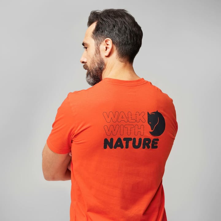 Fjällräven Men's Walk With Nature T-Shirt Dark Navy Fjällräven