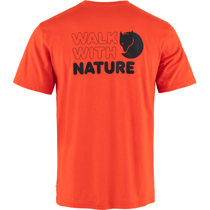 Fjällräven Men's Walk With Nature T-Shirt Flame Orange Fjällräven