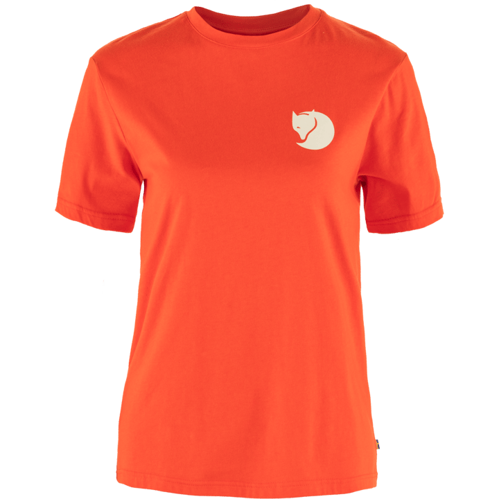 Fjällräven Women's Walk With Nature T-Shirt Flame Orange Fjällräven