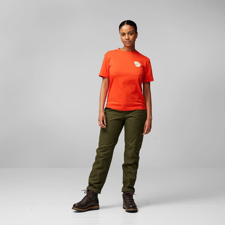Fjällräven Women's Walk With Nature T-Shirt Flame Orange Fjällräven
