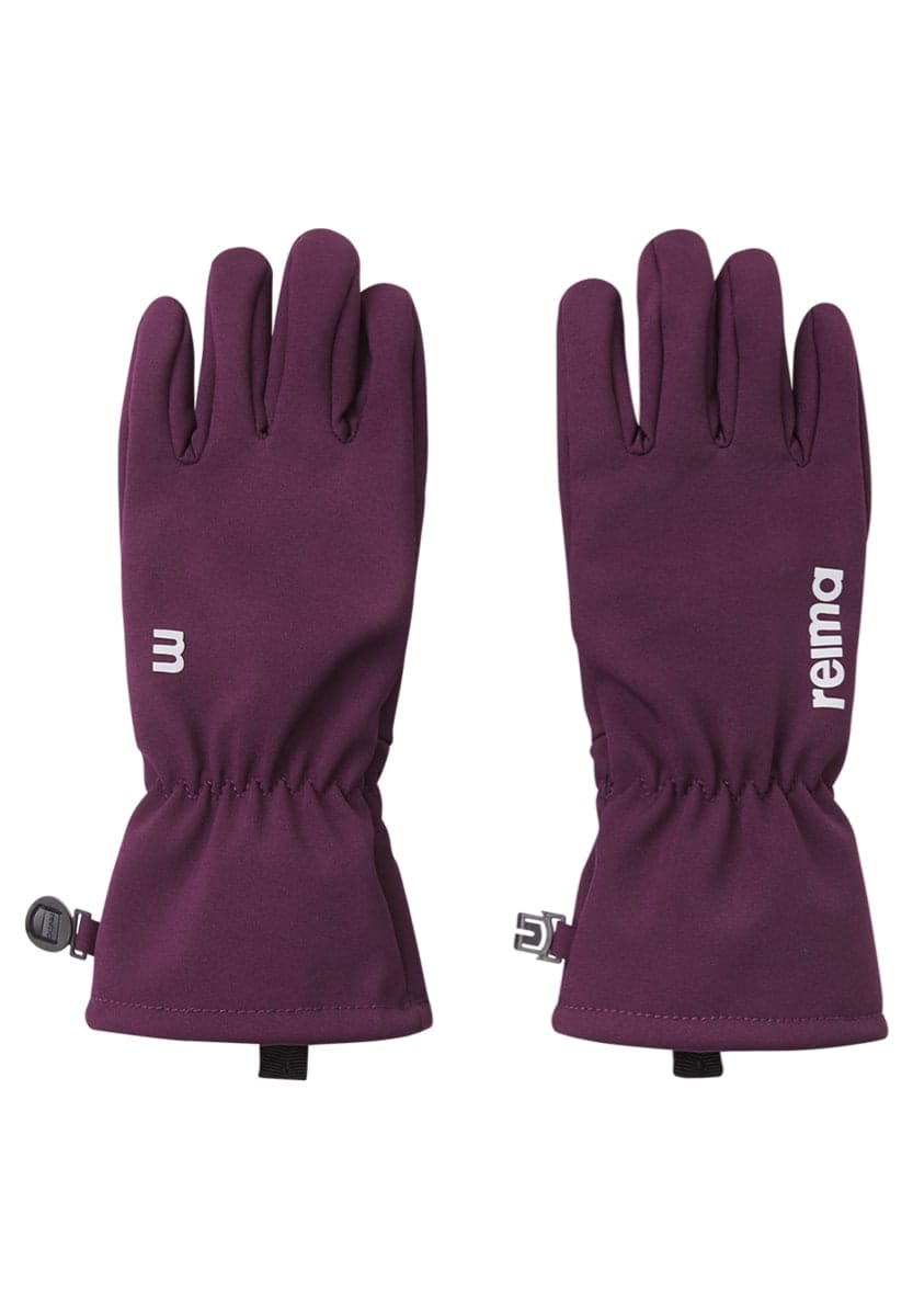 Reima Kids' Tehden Softshell Gloves Deep Purple