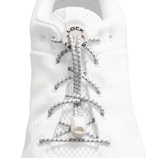 Lock Laces No Tie Shoelaces White Lock Laces