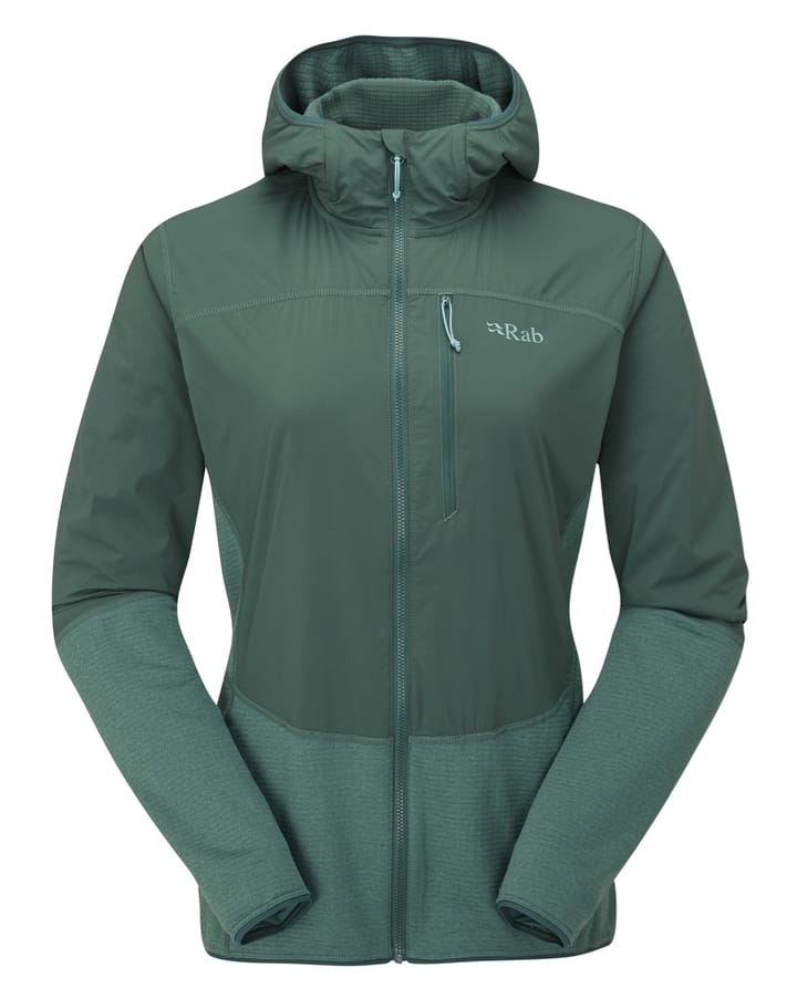 Rab Ascendor Summit Hoody Wmns Green Slate/Eucalyptus Rab