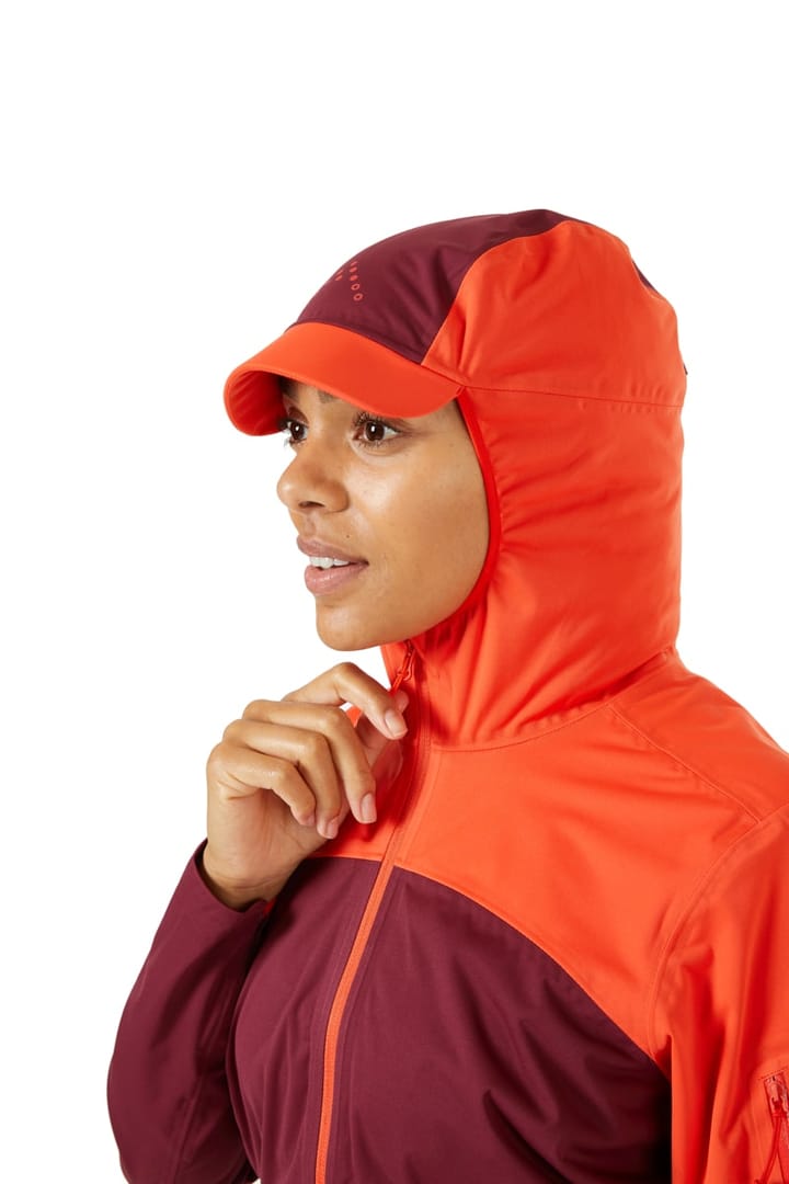 Rab Kinetic Ultra Jacket Wmns Red Grapefruit/Deep Heather Rab