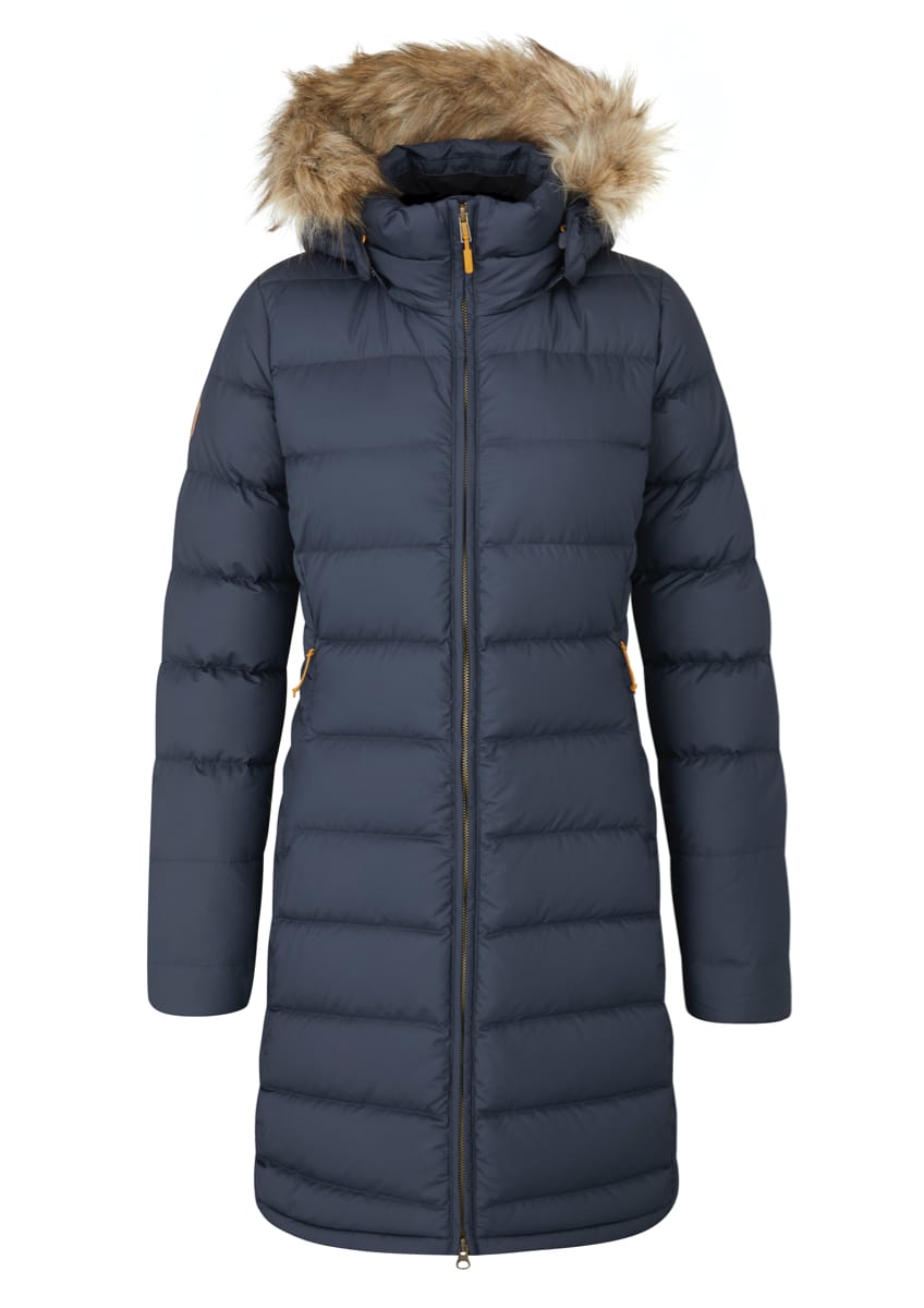 Rab Women's Deep Cover Down Parka Deep Denim