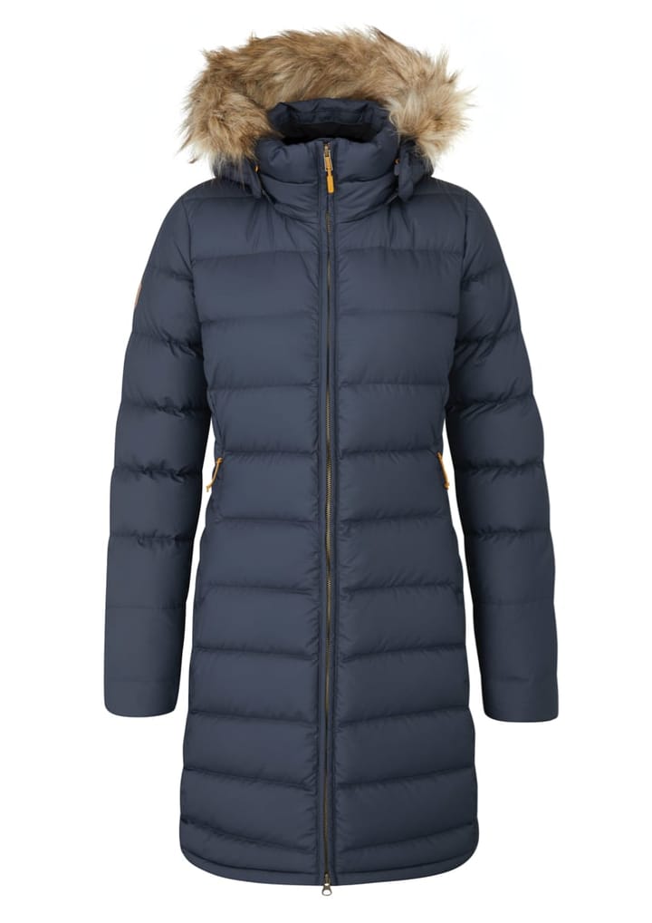 Rab Women's Deep Cover Down Parka Deep Denim Fjellsport.no