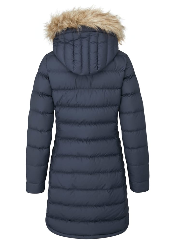 Rab Women's Deep Cover Down Parka Deep Denim Fjellsport.no