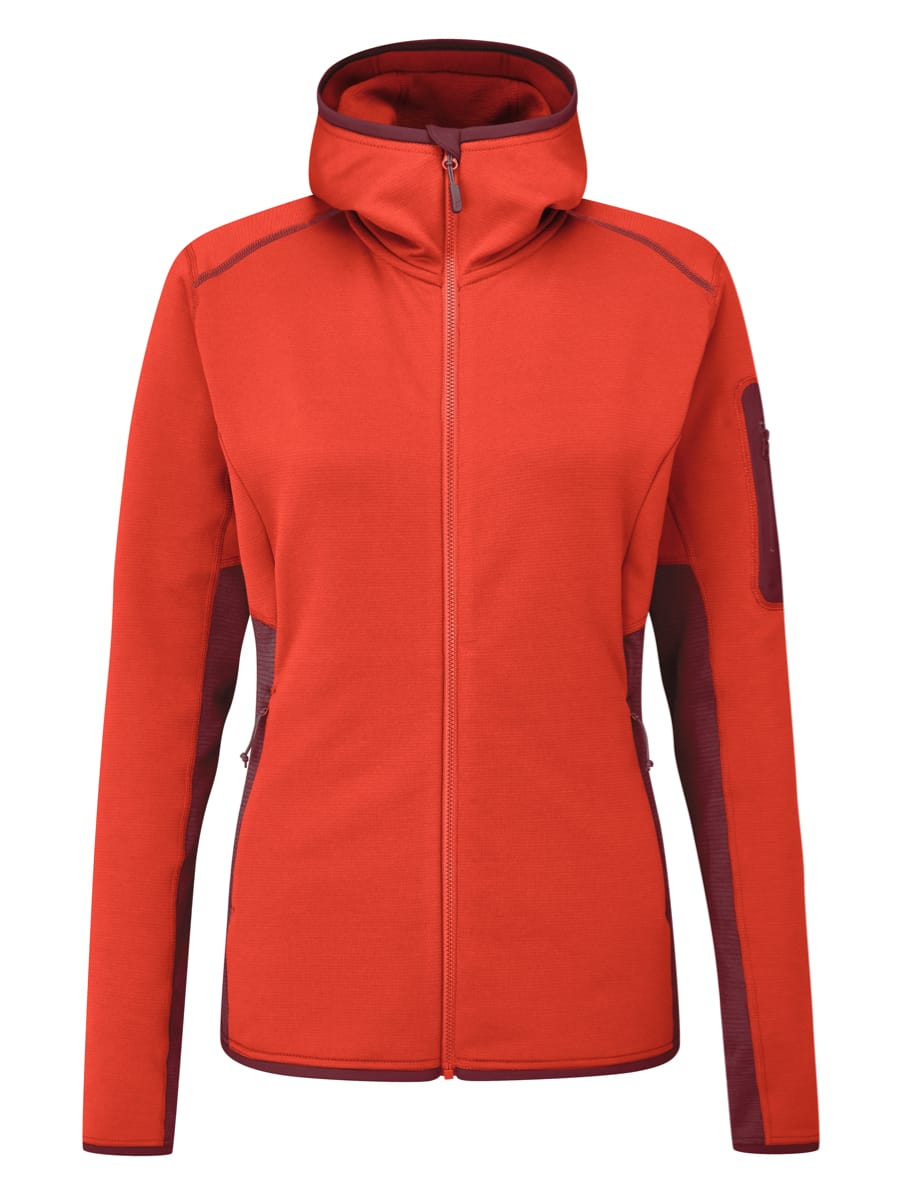 Rab Syncrino Mid Hoody Wmns Red Grapefruit