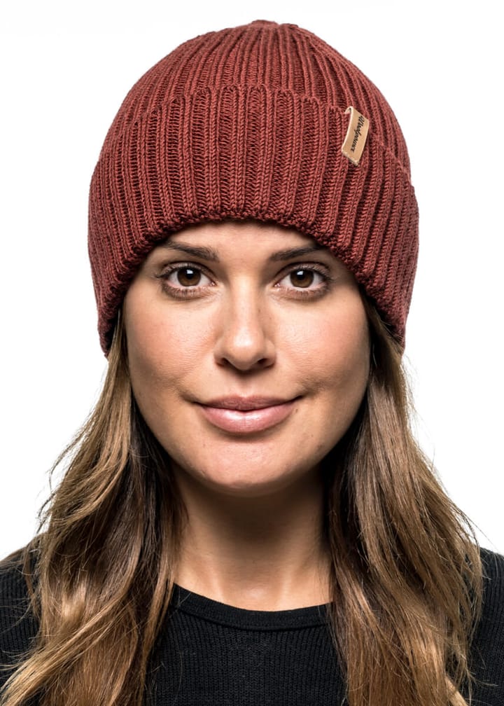 Woolpower Beanie Rib Rust Red Woolpower