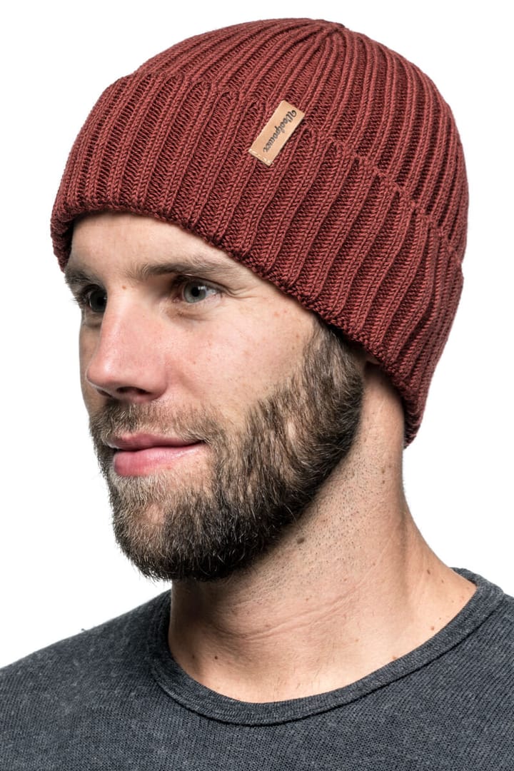 Woolpower Beanie Rib Rust Red Woolpower