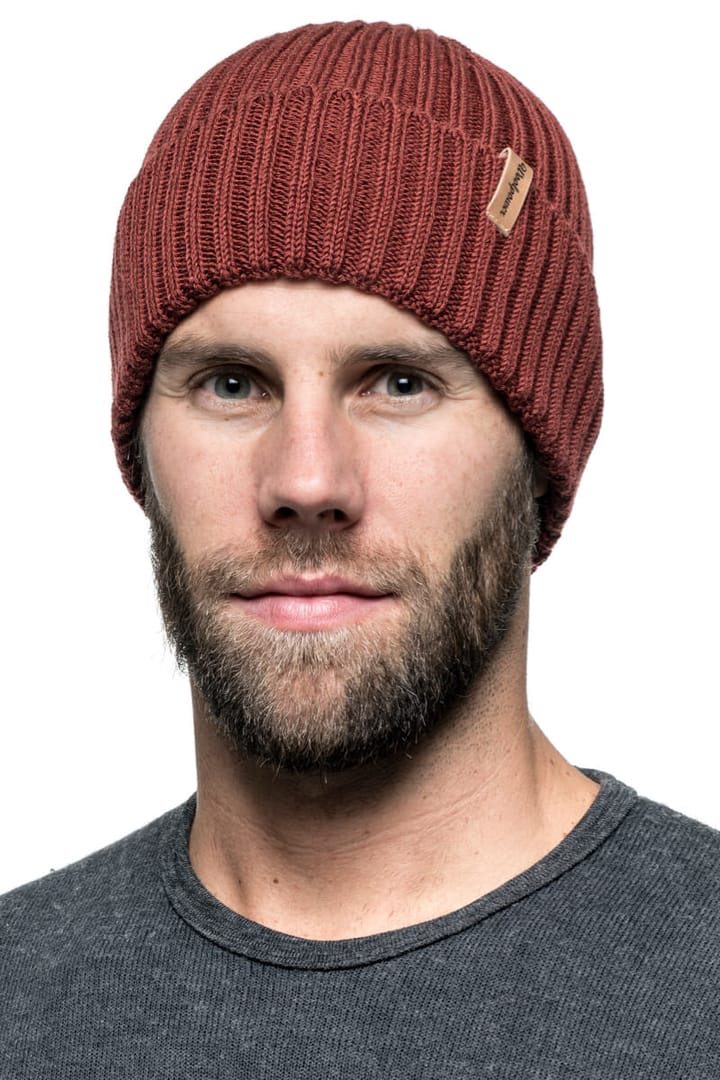 Woolpower Beanie Rib Rust Red Woolpower