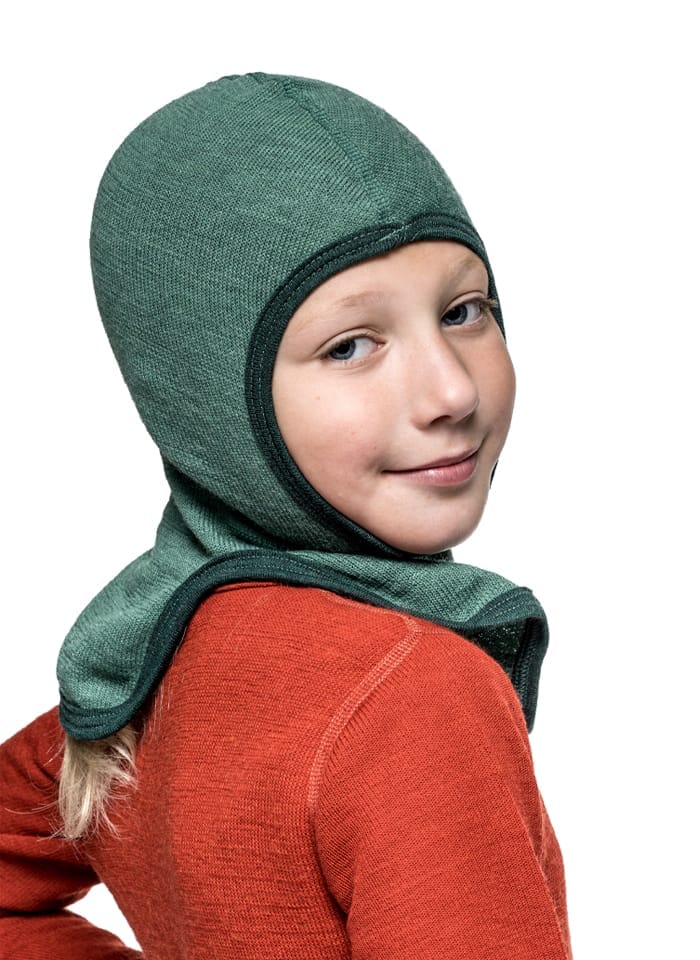 Woolpower Kids Balaclava 200 Lake Green Woolpower