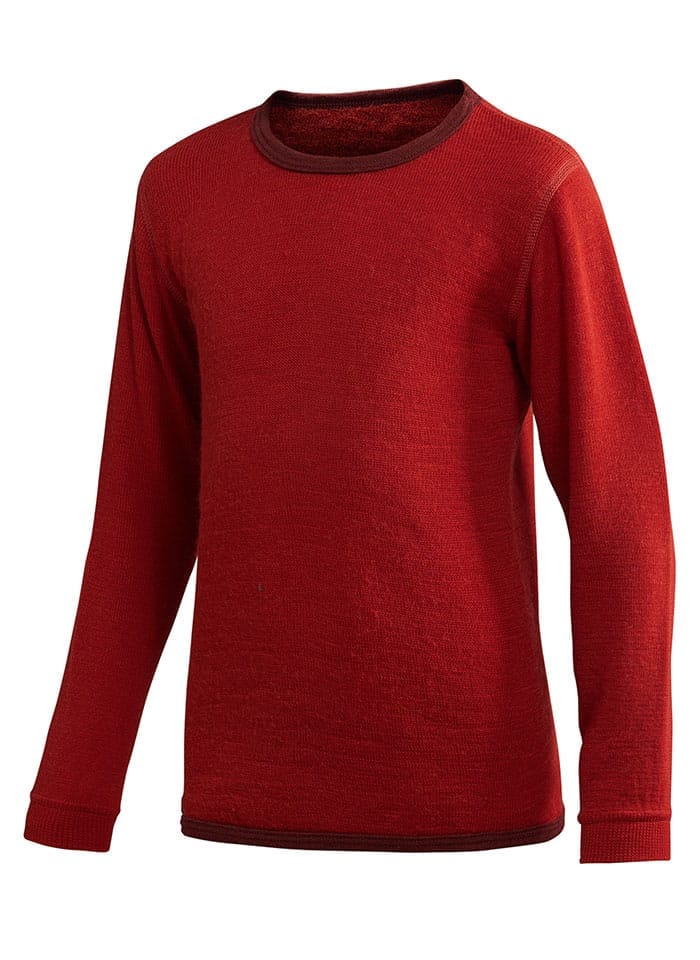 Woolpower Kids Crewneck 200 Autumn Red Woolpower