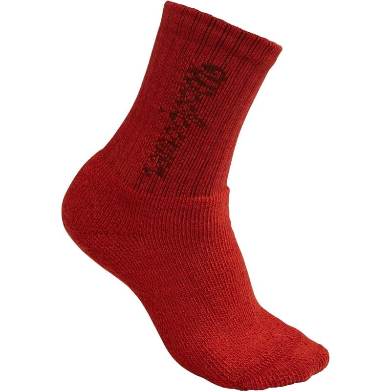 Woolpower Kids Socks Classic Logo 400 Autumn Red