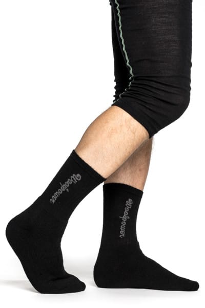 Woolpower Socks Logo 400 Black