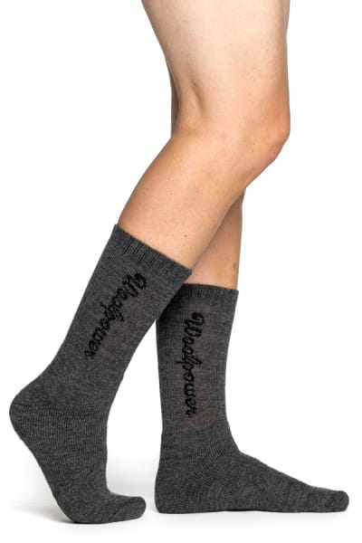 Woolpower Socks Logo 400 Grey Woolpower