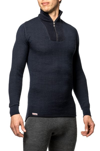 Woolpower Zip Turtleneck 200 Black Woolpower