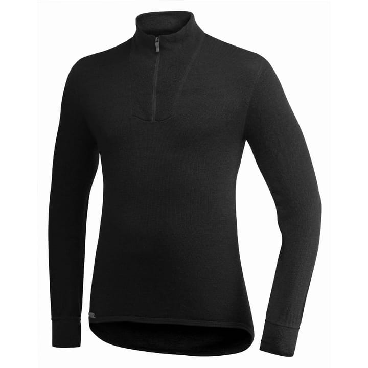 Woolpower Zip Turtleneck 400 Black Woolpower