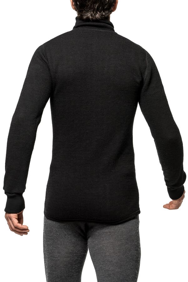 Woolpower Zip Turtleneck 400 Black Woolpower