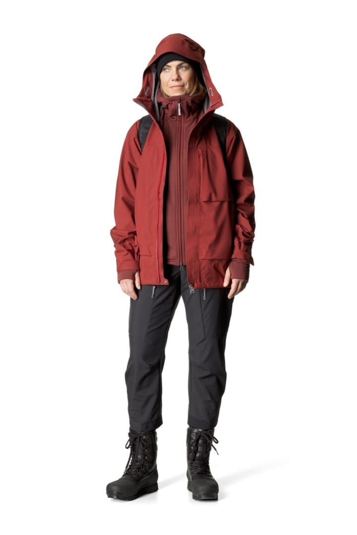 Houdini Women's Rollercoaster Jacket Deep Red Houdini Sportswear Houdini Women's Rollercoaster Jacket Deep Red Houdini Sportswear