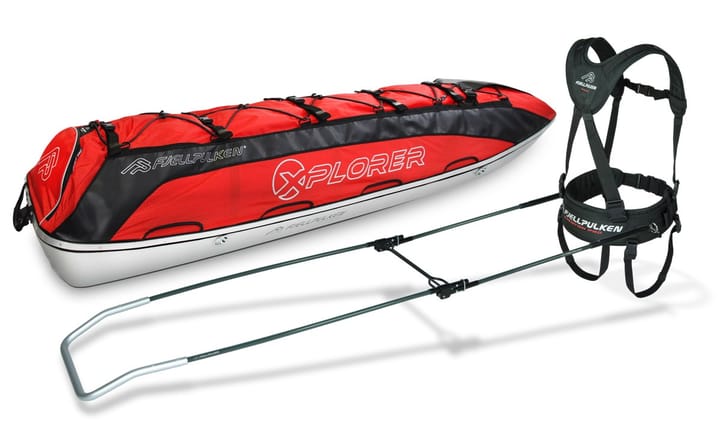 Fjellpulken Xplorer Ekspedisjonspulk Komplett Rød 188cm Fjellpulken