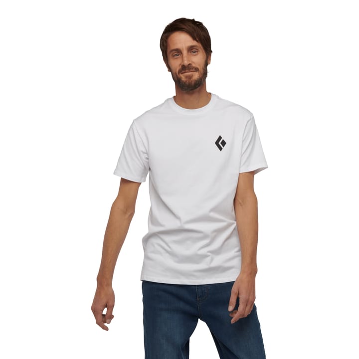 Black Diamond Men's SS Tee Equipment For Alpinist White Black Diamond