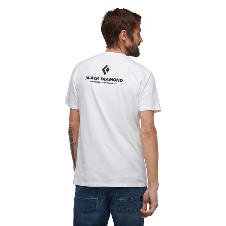 Black Diamond Men's SS Tee Equipment For Alpinist White Black Diamond