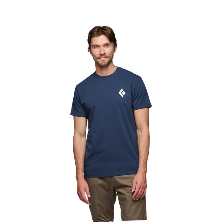 Black Diamond Men's SS Tee Equipment For Alpinist Indigo Black Diamond