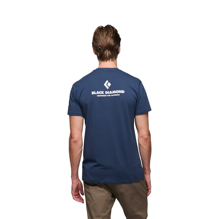 Black Diamond Men's SS Tee Equipment For Alpinist Indigo Black Diamond