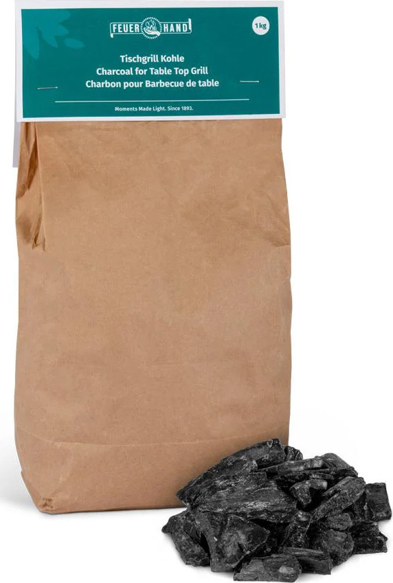 Feuerhand Charcoal For Tamber Table Top Grill Black Kökstillbehör 1 kg