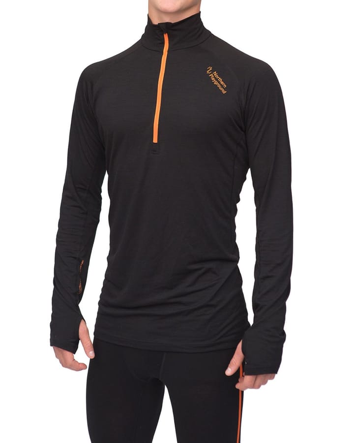 Northern Playground M Zipneck wool black Northern Playground