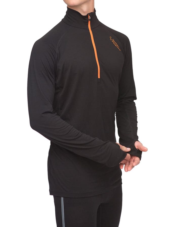 Northern Playground M Zipneck wool black Northern Playground