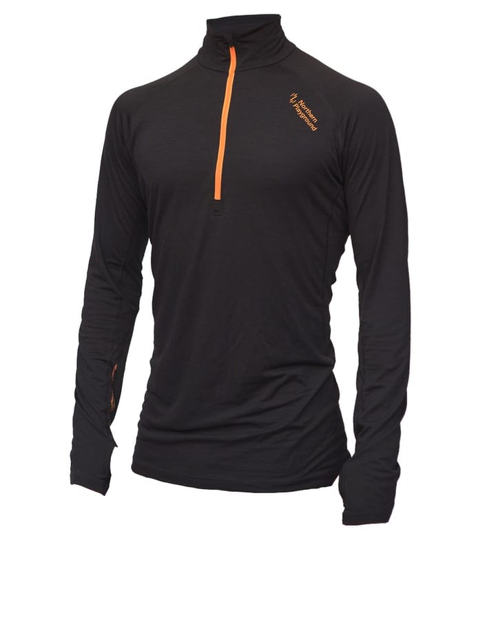 Northern Playground M Zipneck wool black Northern Playground