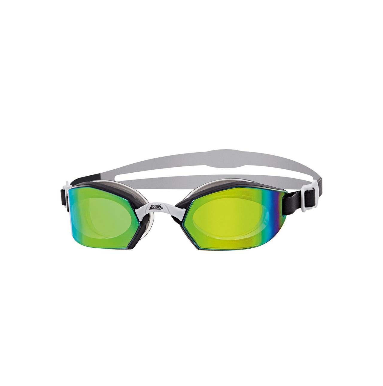 Zoggs Ultima Air Titanium Goggles Black / Silver / Mirror Green Simglasögon Svart/Grå/Titanium OneSize