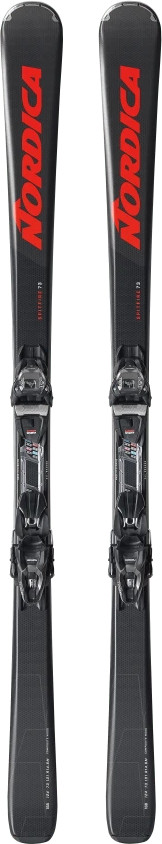 Nordica Men's Spitfire 73 /Tp2 Comp 10 Fdt Grey/Red Laskettelusukset Grå/Rød 156