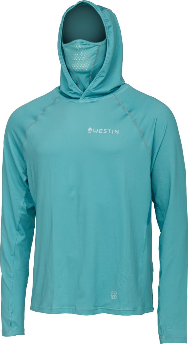 Westin Bay Upf Hoodie W/Neck Gaiter Sea Breeze Westin