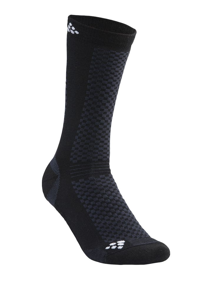 Craft Warm Mid 2-Pack Sock Black/White Craft
