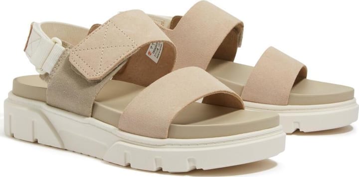 Timberland Women's Backstrap Sandal Light Beige Suede Timberland