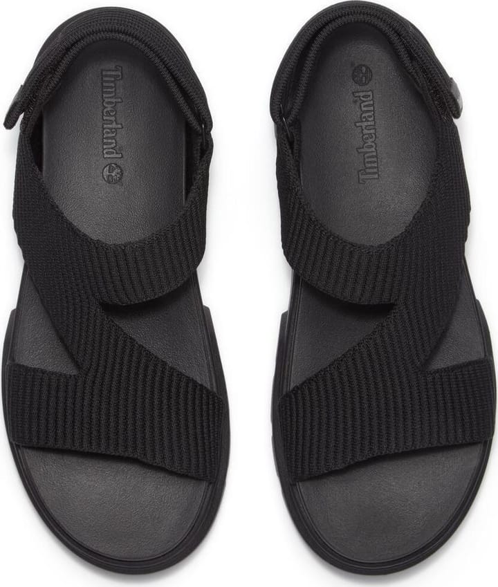 Timberland Women's Backstrap Sandal Black Knit Timberland