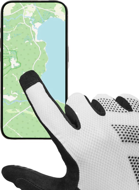 Gripgrab Ride Lite Padded Full Finger Summer Gloves White Gripgrab