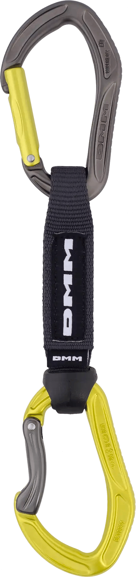 DMM Alpha Sport Quickdraw 12 cm Titanium/Lime DMM