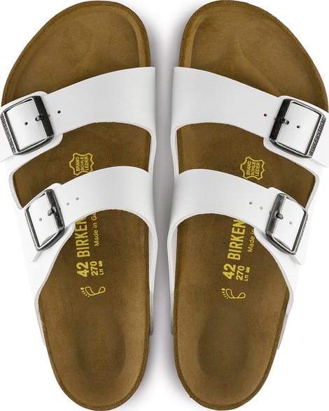 Birkenstock Unisex Arizona Birko-Flor Regular White Birkenstock
