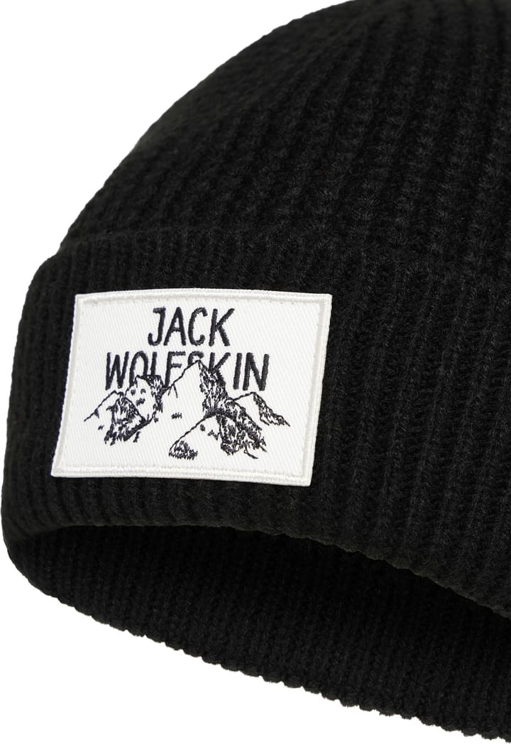 Jack Wolfskin Badge Beanie Black Jack Wolfskin Jack Wolfskin Badge Beanie Black Jack Wolfskin