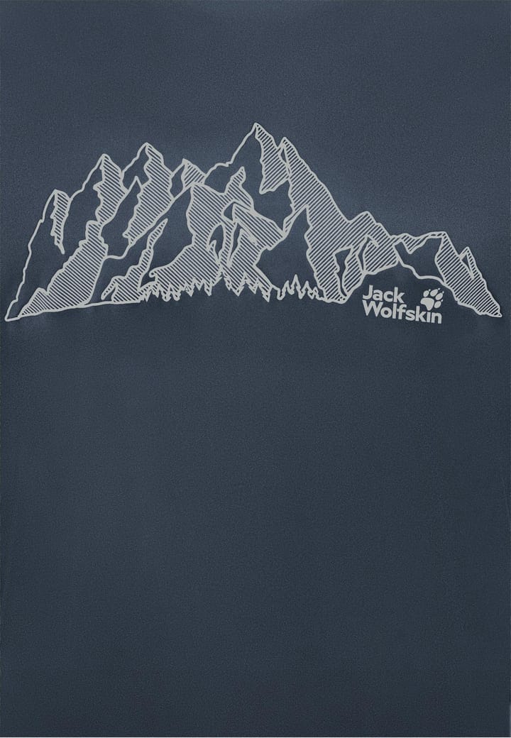 Jack Wolfskin Men's Peak Graphic T New Mountain Midnight Sky Jack Wolfskin
