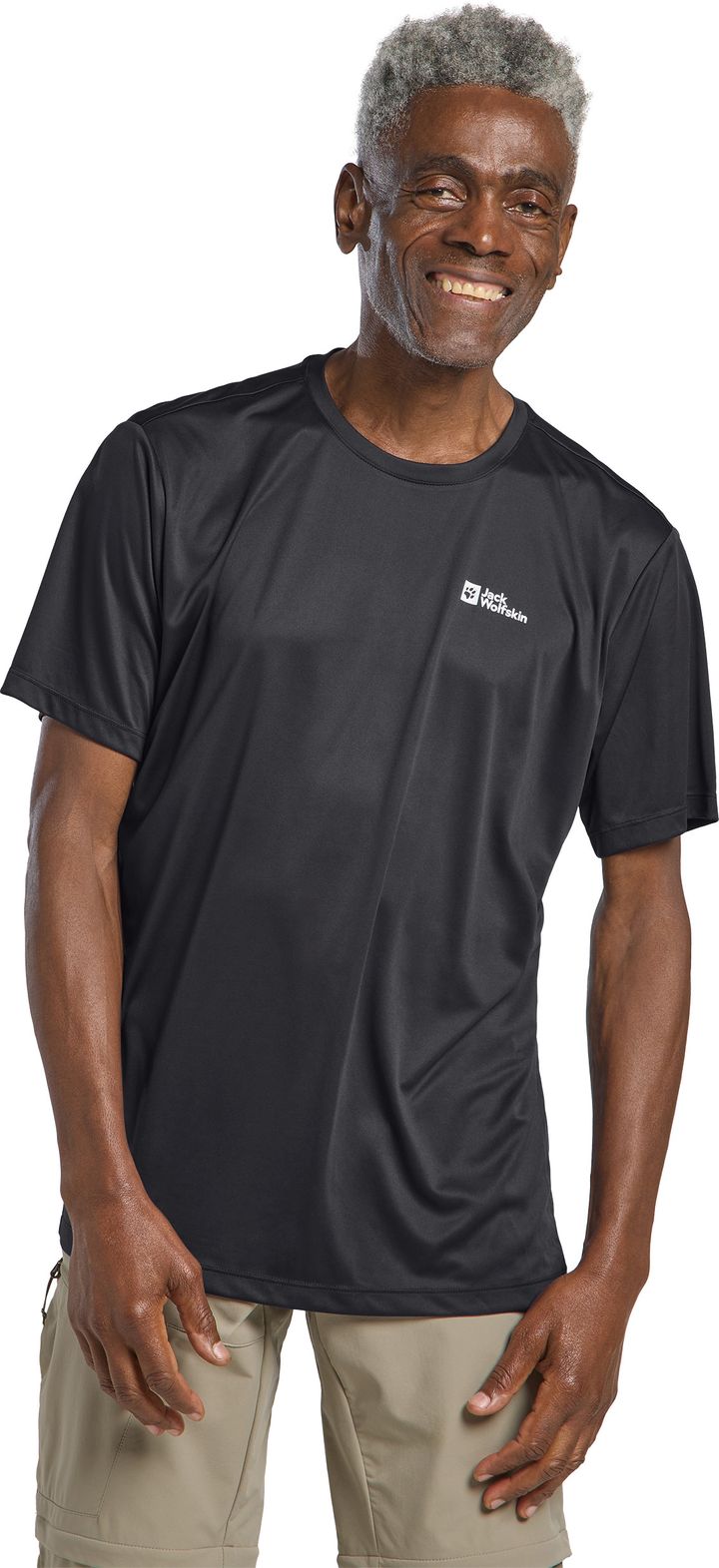 Jack Wolfskin Men's Tech Tee Phantom Jack Wolfskin Jack Wolfskin Men's Tech Tee Phantom Jack Wolfskin